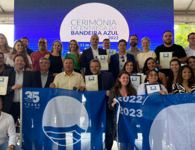 Praias e marinas brasileiras recebem certificação internacional Bandeira Azul