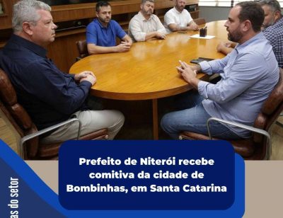 Prefeito de Niterói recebe comitiva da cidade de Bombinhas, em Santa Catarina