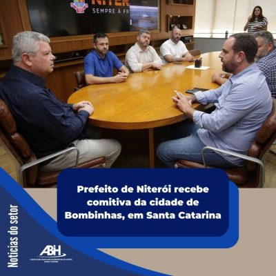 Prefeito de Niterói recebe comitiva da cidade de Bombinhas, em Santa Catarina