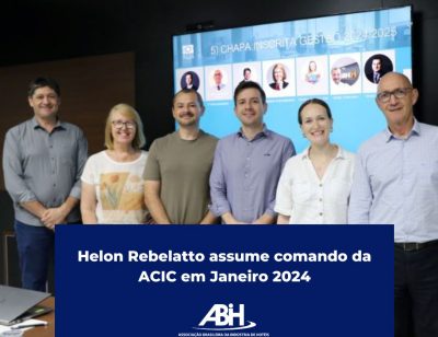 Helon Rebelatto assume comanda da ACIC em Janeiro 2024