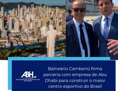 Balneário Camboriú firma parceria com empresa de Abu Dhabi para construir o maior centro esportivo do Brasil