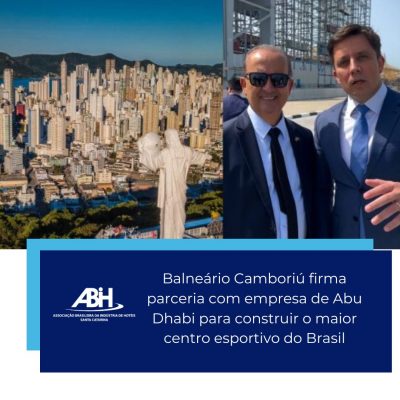 Balneário Camboriú firma parceria com empresa de Abu Dhabi para construir o maior centro esportivo do Brasil