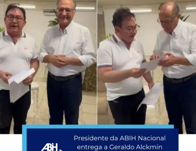 Presidente da ABIH Nacional entrega a Geraldo Alckmin documento em prol do PERSEdo turismo de Balneário Camboriú estarão na mobilização em defesa da Lei Perse, em Brasília