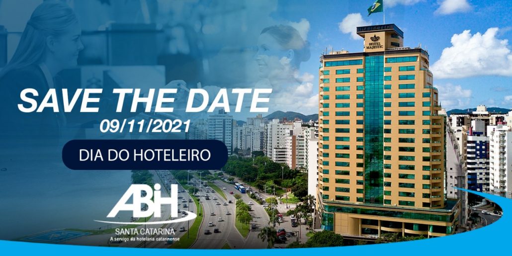 save the date - Dia do Hoteleiro - ABIH-SC 2021